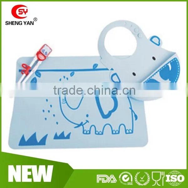 Customized Food Grade Silicone Baby Kids Placemat Bib/table Mat Quality Choice photo-6