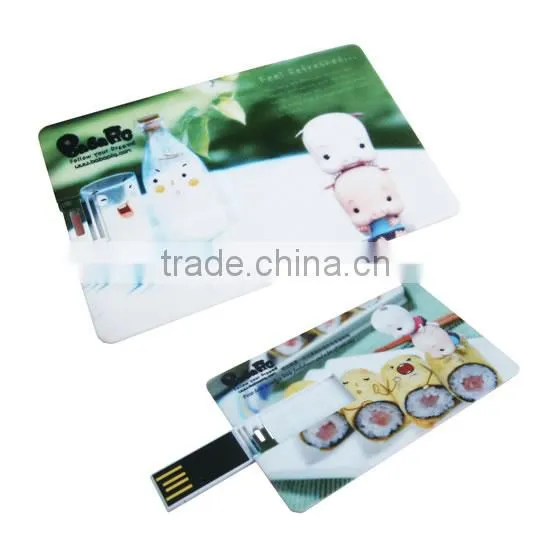 Double Printed Bulk Custom 8gb 16gb Credit Card Pen Drive Real Capacity photo-4