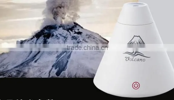 Hot Sale ! Super Volcano Shape Air Humidifier Desktop USB Oil Essential Aroma Diffuser With Multi Colors Night Light photo-2