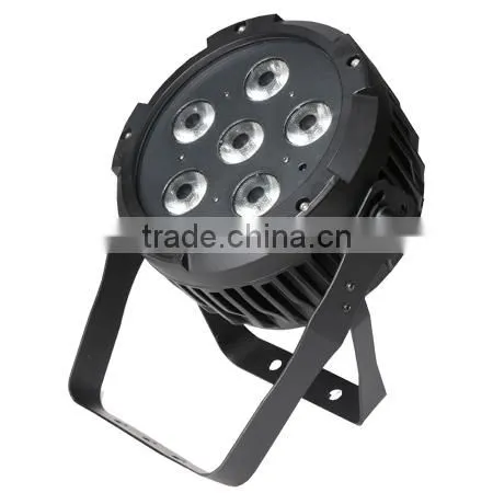 Wireless DMX 6pcs 7 In1 RGBWA UV Pink Waterproof LED PAR Can photo-3