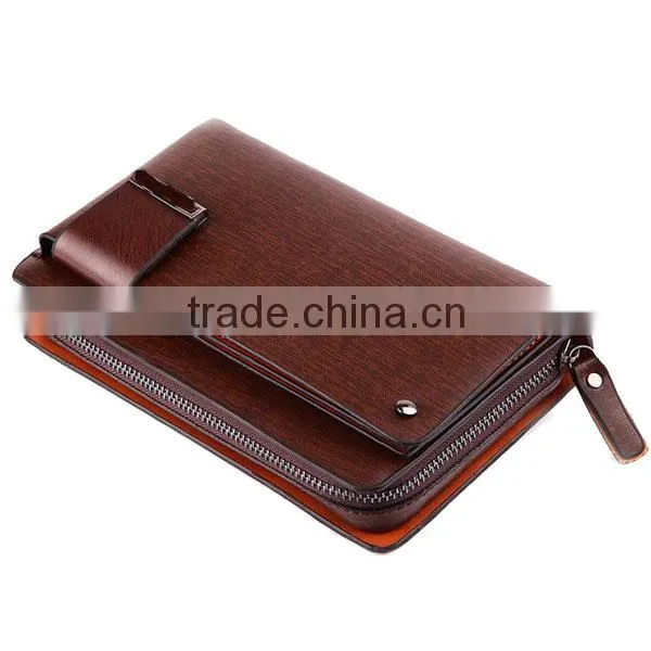 Big Size Design Your Own Wallet Genuine Leather Phone Card Hand Wallet photo-3