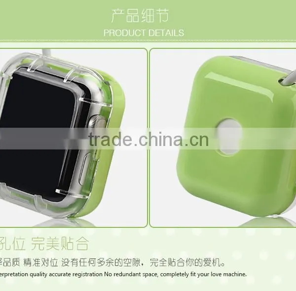 Clear Cover Case Protecter PC Charging Protecter Film for Apple Watch For Iwatch 38mm 42mm MT-4328 photo-4