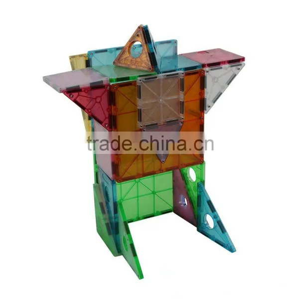 Educational Toys Plastic Magnetic Building Blocks 100 Pcs For Kids photo-6