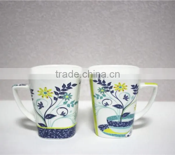 Best Selling Daily Use White Porcelain Mug Ceramic Funny photo-3