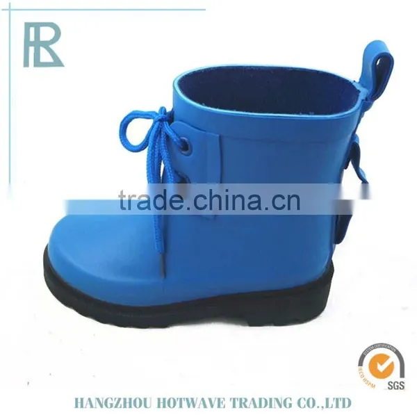 China Manufacturer Kids Cheap Green Rubber Rain Boots photo-2