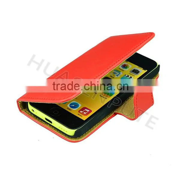 100 Pattern Wallet Leather Case For IPhone5C, Newest Flip Leather Case For IPhone5C photo-3