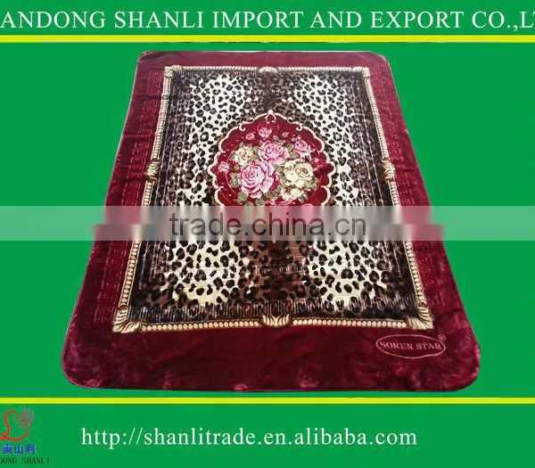 1Ply Printed Raschel Blanket/Korean Mink Blanket photo-6