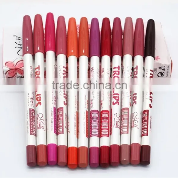 Menow professional makeup lip liner pencil, multi-colored waterproof long lasting liner pencil