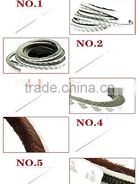 Flexible PVC Wool Pile/ Weather Strip/ Brush photo-2