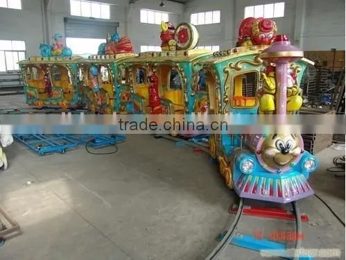Kids Amusement Park Track Train for Sale Outdoor Amusement Rides Funny Children Games photo-3