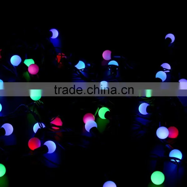 AC 110V 5M Led String Lights With 50led RGB Ball LED Color Changing With 16 Feet Linkable Ball String Christmas photo-3