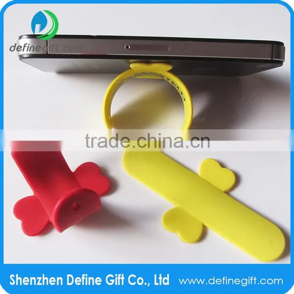 Custom Logo Promotional Gift Small Clip Silicone Smartphone Stand photo-6