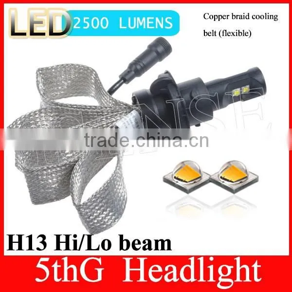 5000lumen 20w Fanless H13 Led Car Headlight Bulbs for MAZDA 2 photo-4