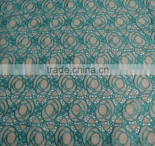 Latest Cord Lace Popular African Lady Suit Fabric Beaded Lace for Evening Dress photo-5