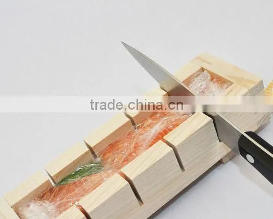 Kitchenware Sushi Tool With Press Solid Wood Sushi Maker Sushi Producer Sushi Making Mold Rectangle Wooden Sushi Mold Supplier's Choice photo-5
