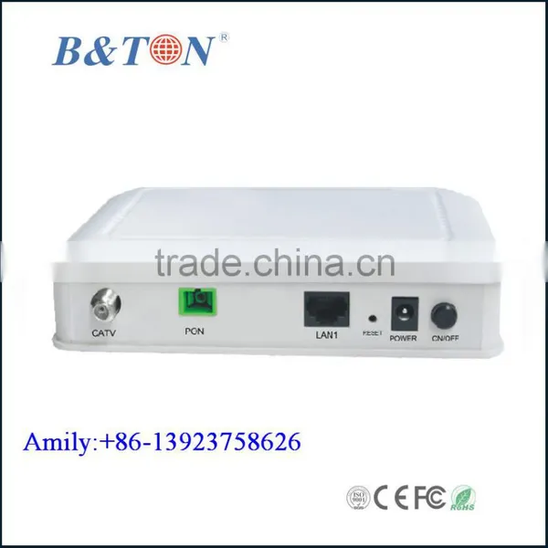 FTTH FTTx 1GE+CATV+WiFi GEPON EPON Modem Triple Play ONU Cortina Chipset ONT photo-2