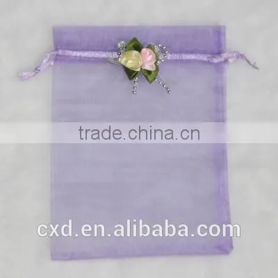 Organza,satin,microfiber,velvet,organza Material and Recyclable Feature Personalized Organza Bags photo-2