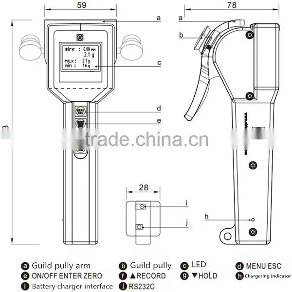 Digital v Belt Tensioner Tool Measuring Cable Tension photo-2