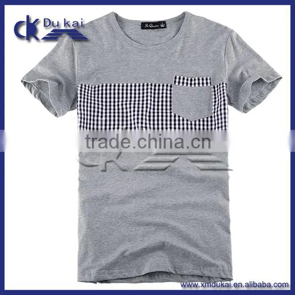 100% Pima Cotton Blank Pocket T-shirt Manufacturers