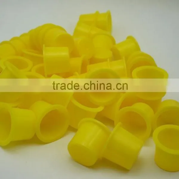 Newest (10mm,15mm,18mm) Clear Red Newest (10mm,15mm,18mm) Clear Red White and Yellow Coolr Plastic Tattoo Ink Cups photo-4