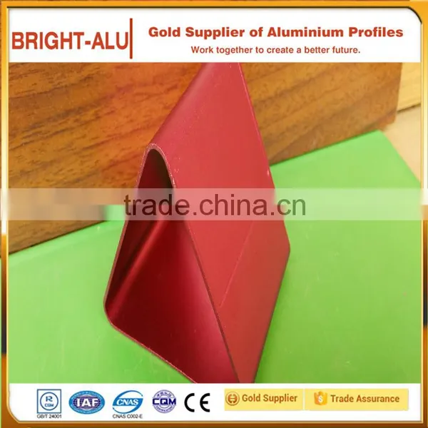 Pink Anodized Aluminum Triangle Aluminum Industrial Profiles