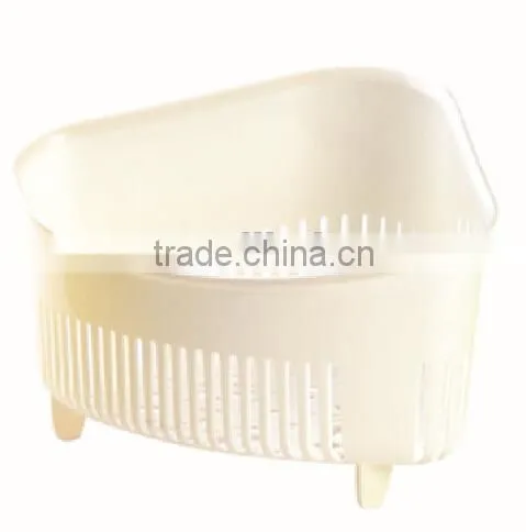 2015 Colorful Safe PP Plastic Drain Basket Rack Collapsible Colander Strainer Food Rice Fruit Storage photo-4