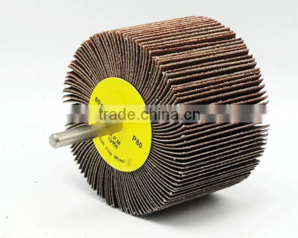 Hardware Importer Concrete Diamond Fiber Siliconed Grinding Flap Wheel With Shaft