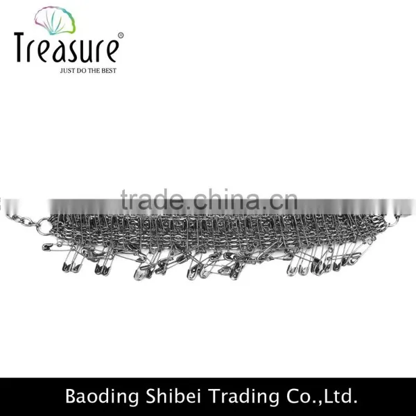 2016 Unique New Design Postmodernism Gun Black Safty Pins Chain Bracelet Jewelry photo-2