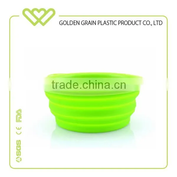 Promotional Pet Dog Portable Foldable Silicone Travel Pet Bowls