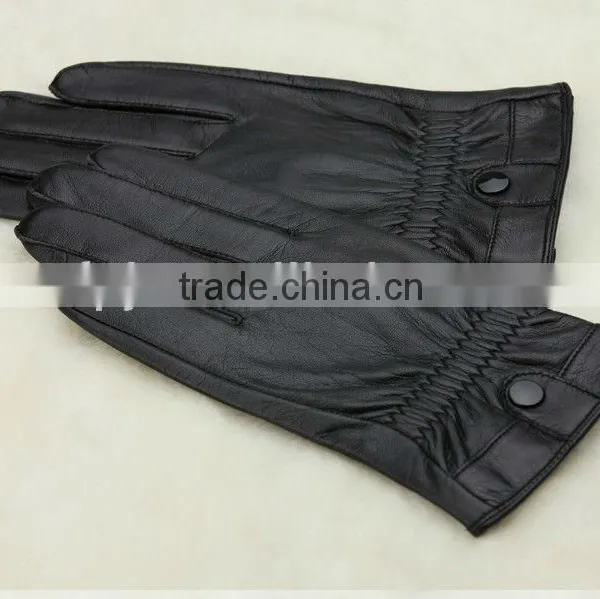 Hot Sale! Ethiopian Hair Sheep Leather Gloves for Men photo-2