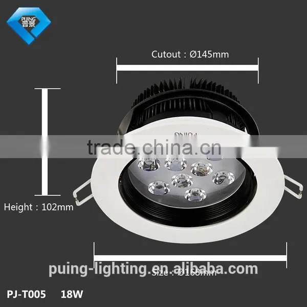 Light Fixture of Ceiling Flesh Anti-glare Spray White Aluminum Led Ceiling Light 3w 5w 7w 9w 12w 15w 18w photo-4