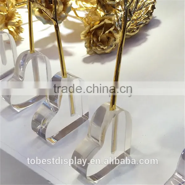 Excellent Craft High Clear Heart Shaped Acrylic Vases Wholesale for Home Decoration Manufacturer