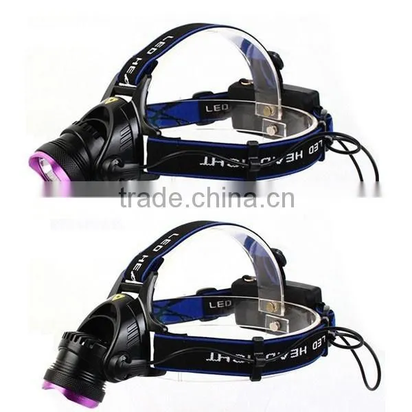C-REE T6 LED Headlight 18650 Battery Rechargeable Zoom Hunting Camping Headlight photo-3