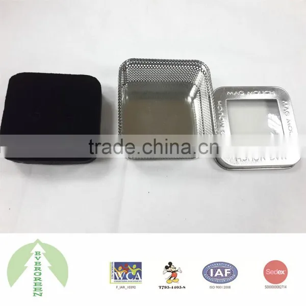 Square Mesh Tin Box With Lift-off Lid, Good Quality photo-3