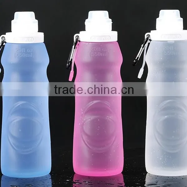 Collapsible Silicone Folding Water Bottle photo-2