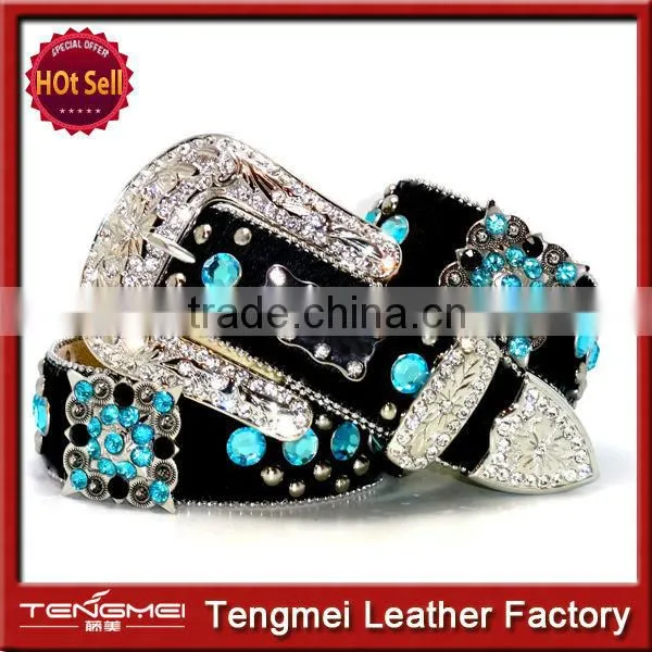 Western Cowgirl Berry Turquoise Concho Belt Manufacturer