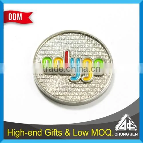 Best Selling Metal Cut Out Embossed Shopping Cart Pound Trolley Coin