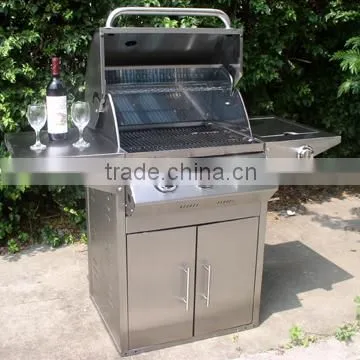 Table Outdoor Gas BBQ Grill 3 Burners Industrial Gas Grill photo-2