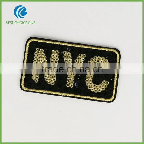 2016 Newest Fashion Garment Embroidery Sequin Emblem For Clothing photo-3