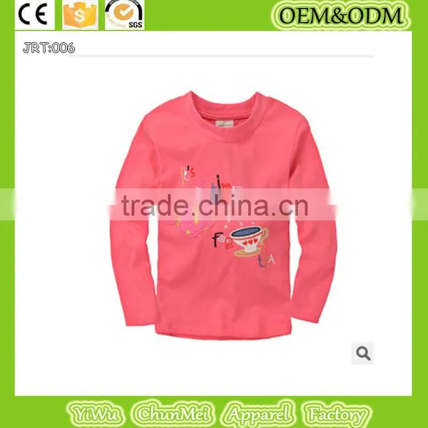 New 100%cotton T-shirt Deer t Shirt Winter Children's T-shirt White Long Sleeve Tee Kid Printed t Shirt photo-2