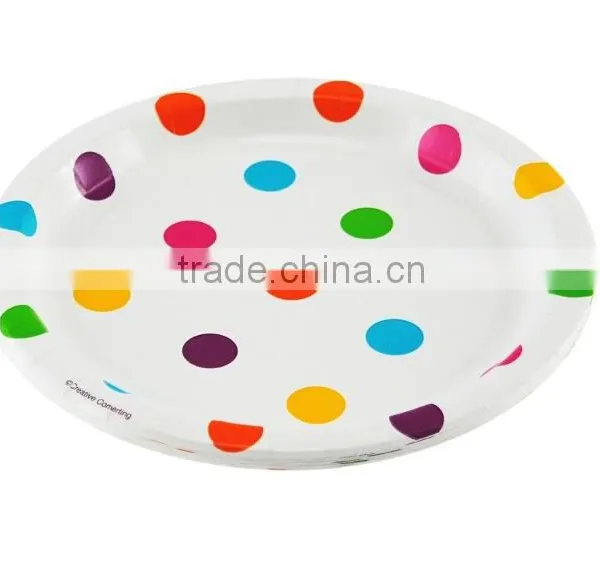 Christmas Dinner Disposable Dot Paper Tableware photo-3