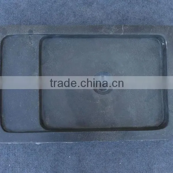 Blue Stone Rectangle Vessel Sink photo-3