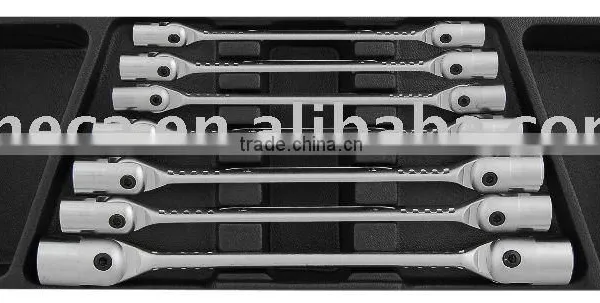 7 PC Hinged Socket Wrench Set