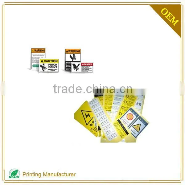 Plastic Permanent Adhesive Durable Fragile Warning Label Stickers photo-5