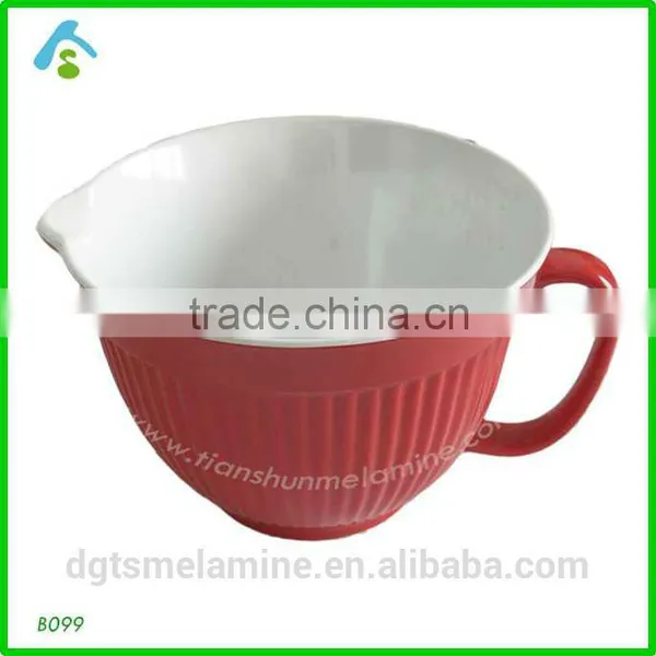 Manufacture Melamine Mixing Bowl With Handle in China photo-4