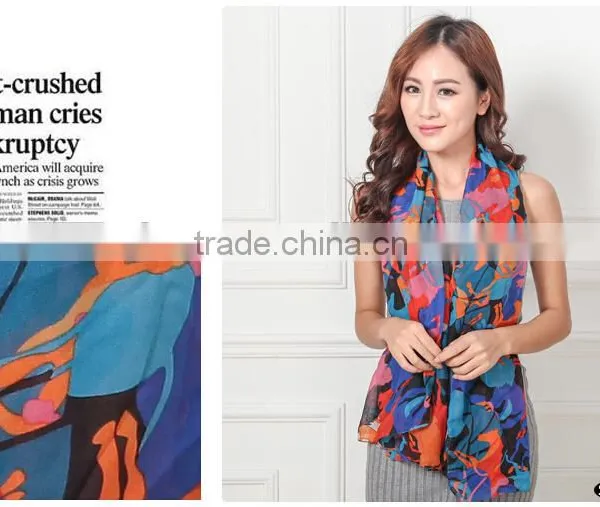 Leapord Scarf/2015 Chiffon Cheap Scarf/latest Fashion Scarf photo-6