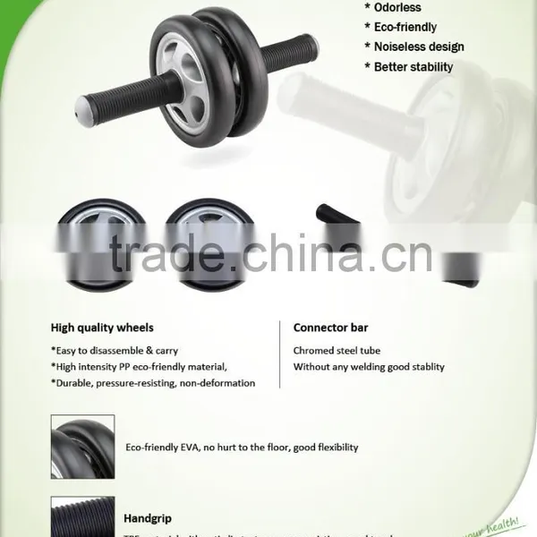 ZHENSHENG Silent Double Exercise ab Wheel photo-6