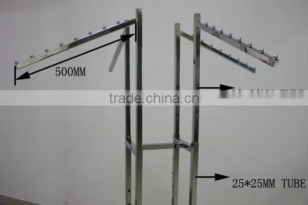 Clothing Rack 4 Way Slant Arms Clothes Adjustable Garment Retail Display Rack photo-2
