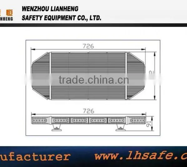 Magnetic Mount LED Mini Lightbar/Emergency Hazard Warning Amber LED Mini Lightbar TBD8711W-0.7M photo-5
