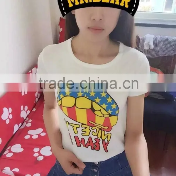 Fashion White Women Short-sleeved T-shirts Only200PCS photo-4
